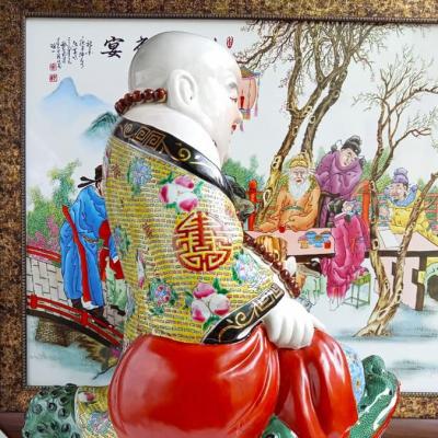 TƯỢNG DI LẶC CƯỠI THIỀN THỪ 3 CHÂN